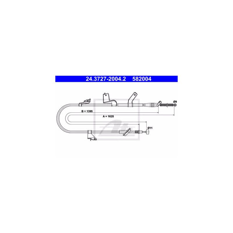 Rankinio stabdžio trosas  ATE 24.3727-2004.2