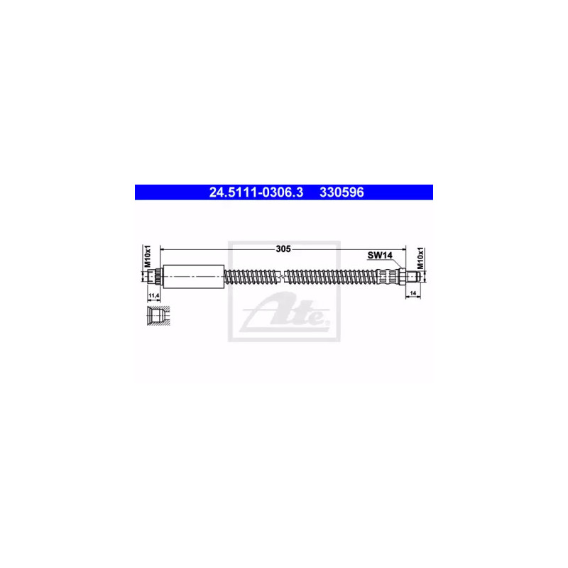 Stabdžių žarnelė  ATE 24.5111-0306.3
