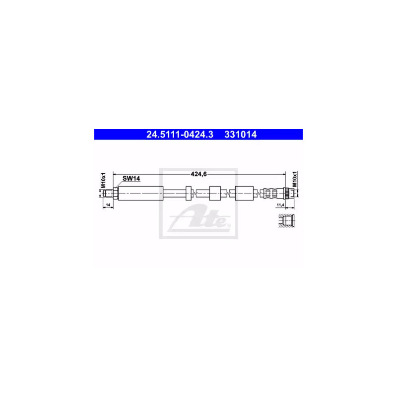 Stabdžių žarnelė  ATE 24.5111-0424.3