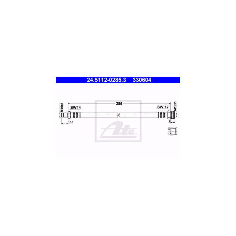Stabdžių žarnelė  ATE 24.5112-0285.3