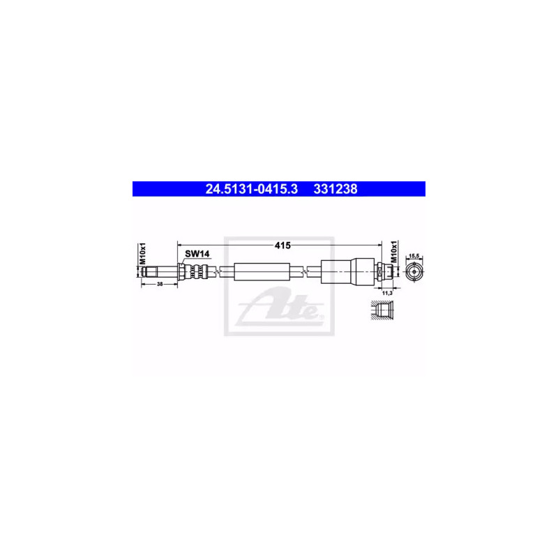 Stabdžių žarnelė  ATE 24.5131-0415.3