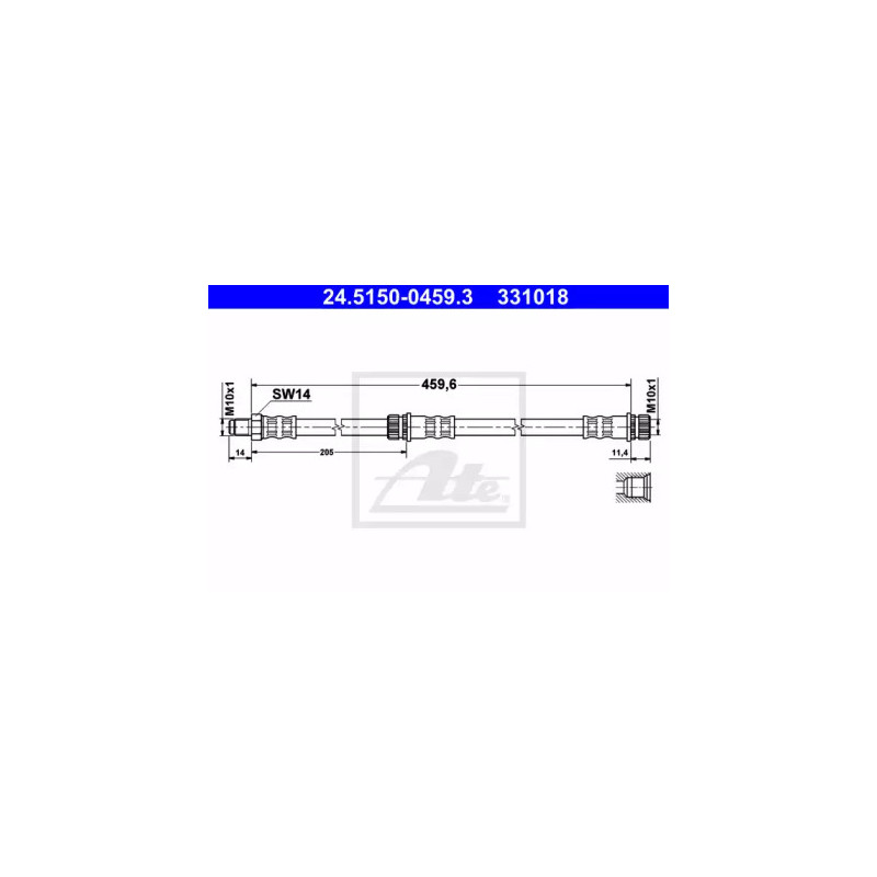 Stabdžių žarnelė  ATE 24.5150-0459.3