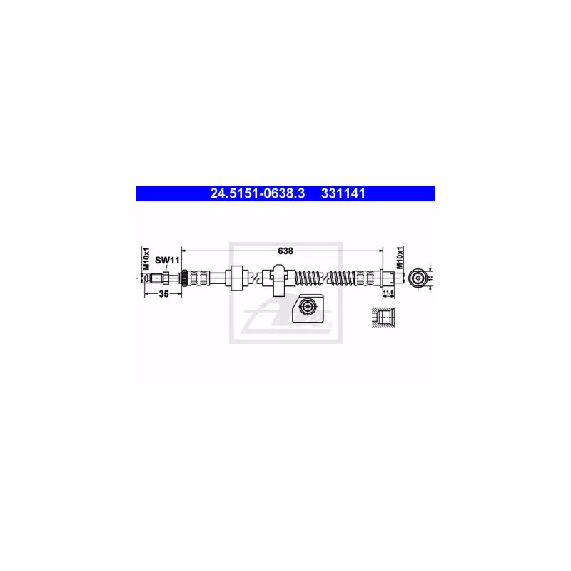 Stabdžių žarnelė  ATE 24.5151-0638.3