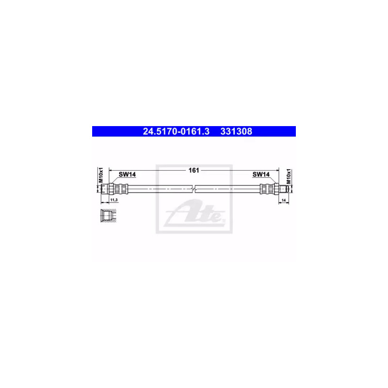Stabdžių žarnelė  ATE 24.5170-0161.3