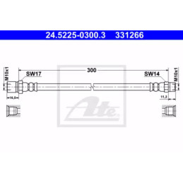 Stabdžių žarnelė  ATE 24.5225-0300.3