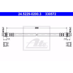 Stabdžių žarnelė  ATE 24.5229-0200.3