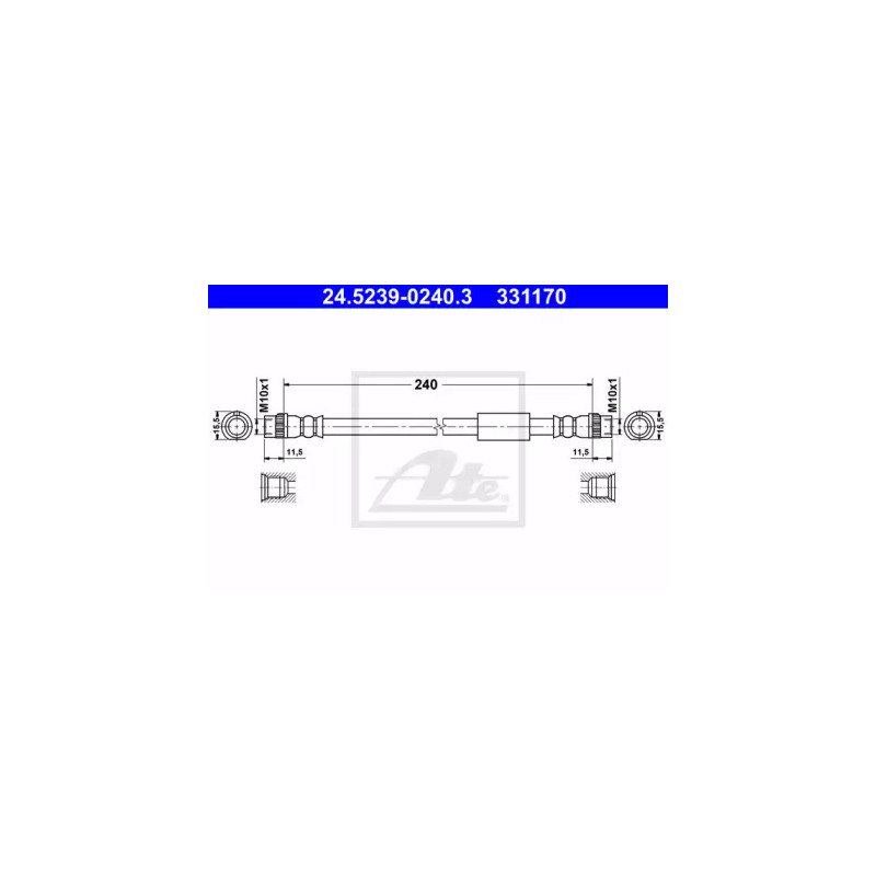 Stabdžių žarnelė  ATE 24.5239-0240.3
