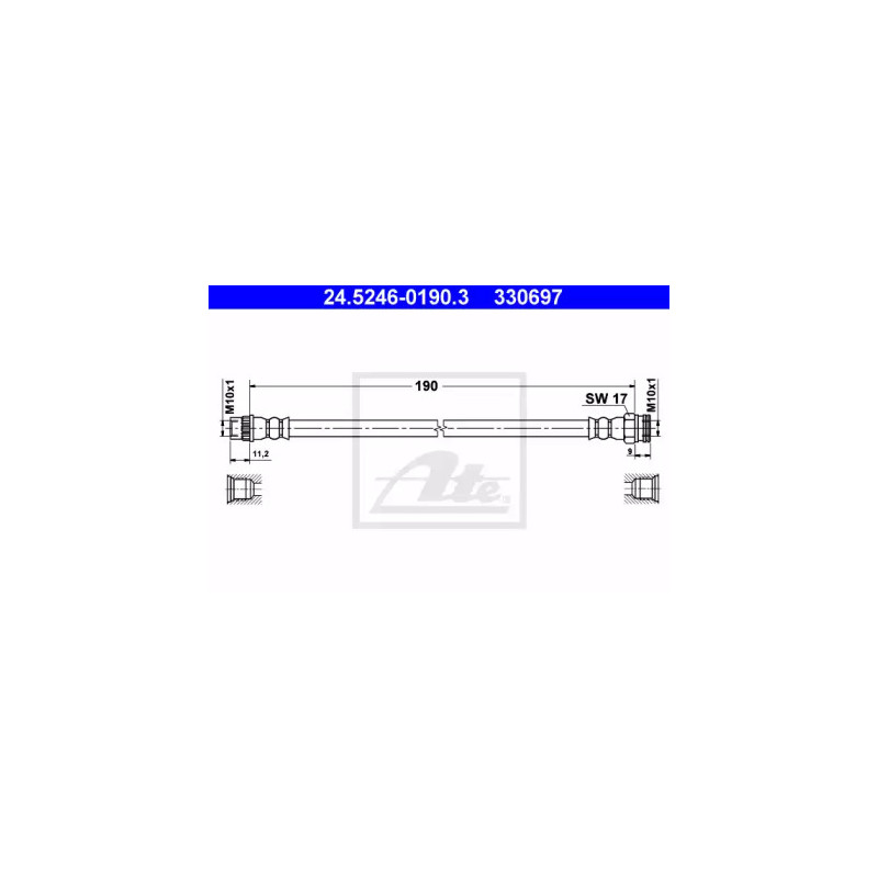 Stabdžių žarnelė  ATE 24.5246-0190.3