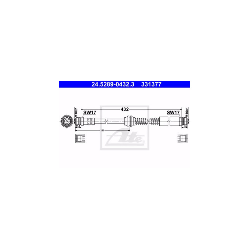 Stabdžių žarnelė  ATE 24.5289-0432.3
