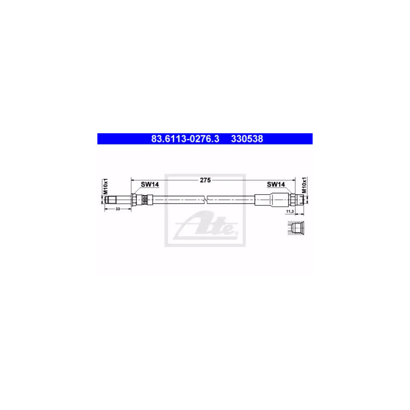 Stabdžių žarnelė  ATE 83.6113-0276.3