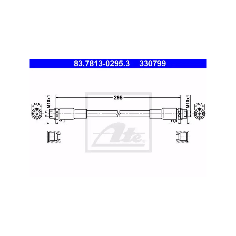 Stabdžių žarnelė  ATE 83.7813-0295.3