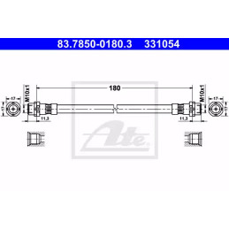 Stabdžių žarnelė  ATE 83.7850-0180.3
