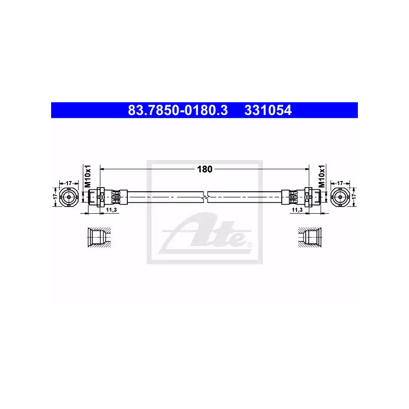 Stabdžių žarnelė  ATE 83.7850-0180.3