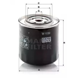 Alyvos filtras  MANN-FILTER W 1130