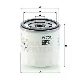 Alyvos filtras  MANN-FILTER W 7008