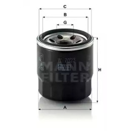 Alyvos filtras  MANN-FILTER W 7023