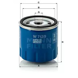 Alyvos filtras  MANN-FILTER W 712/9