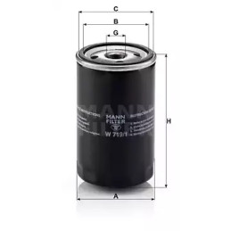 Alyvos filtras  MANN-FILTER W 719/1