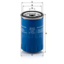 Alyvos filtras  MANN-FILTER W 719/11