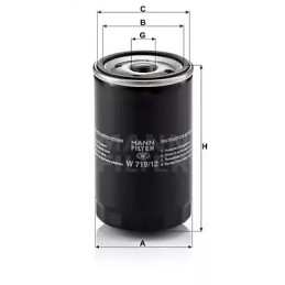 Alyvos filtras  MANN-FILTER W 719/12