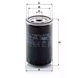 Alyvos filtras  MANN-FILTER W 719/29