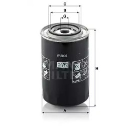 Alyvos filtras  MANN-FILTER W 8005