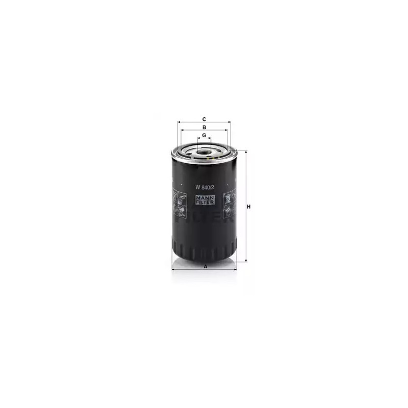 Alyvos filtras  MANN-FILTER W 840/2