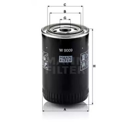 Alyvos filtras  MANN-FILTER W 9009