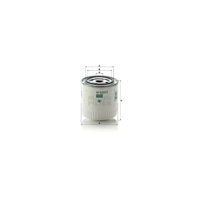 Alyvos filtras  MANN-FILTER W 920/21