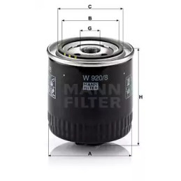 Alyvos filtras  MANN-FILTER W 920/8