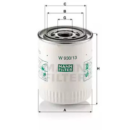 Alyvos filtras  MANN-FILTER W 930/13