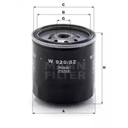 Alyvos filtras  MANN-FILTER W 920/82