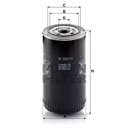 Alyvos filtras  MANN-FILTER W 950/14