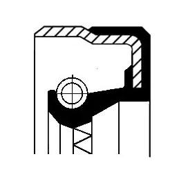 Mechaninės transmisijos veleno sandariklis  CORTECO 01025620B