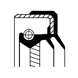 Mechaninės transmisijos veleno sandariklis  CORTECO 01033796B