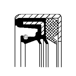 Mechaninės transmisijos veleno sandariklis  CORTECO 01034875B