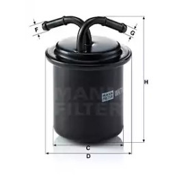 Kuro filtras  MANN-FILTER WK 711