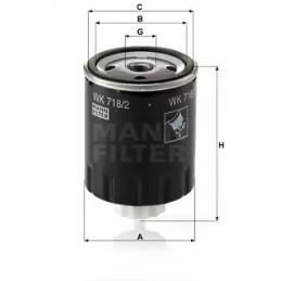 Kuro filtras  MANN-FILTER WK 718/2