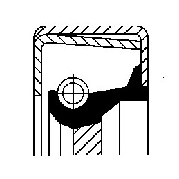 Mechaninės transmisijos veleno sandariklis  CORTECO 12014346B