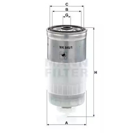 Kuro filtras  MANN-FILTER WK 845/1