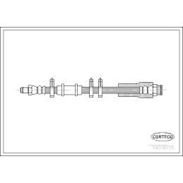 Stabdžių žarnelė  CORTECO 19018155