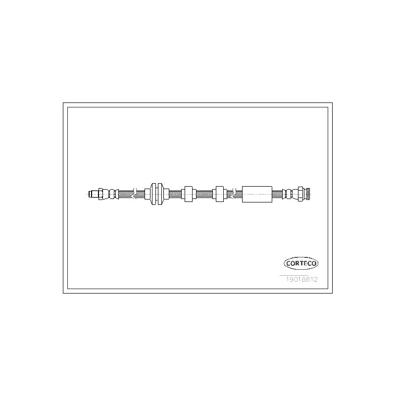 Stabdžių žarnelė  CORTECO 19018612