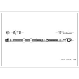 Stabdžių žarnelė  CORTECO 19031632