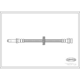 Stabdžių žarnelė  CORTECO 19031728