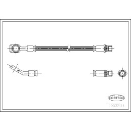 Stabdžių žarnelė  CORTECO 19032114