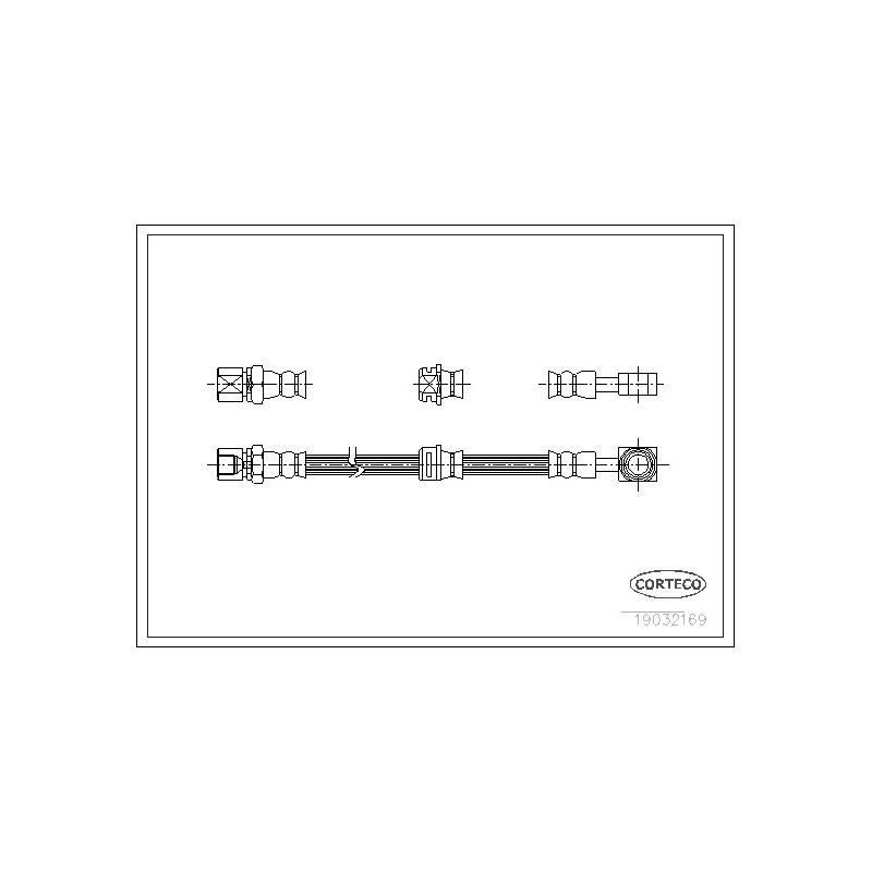 Stabdžių žarnelė  CORTECO 19032169