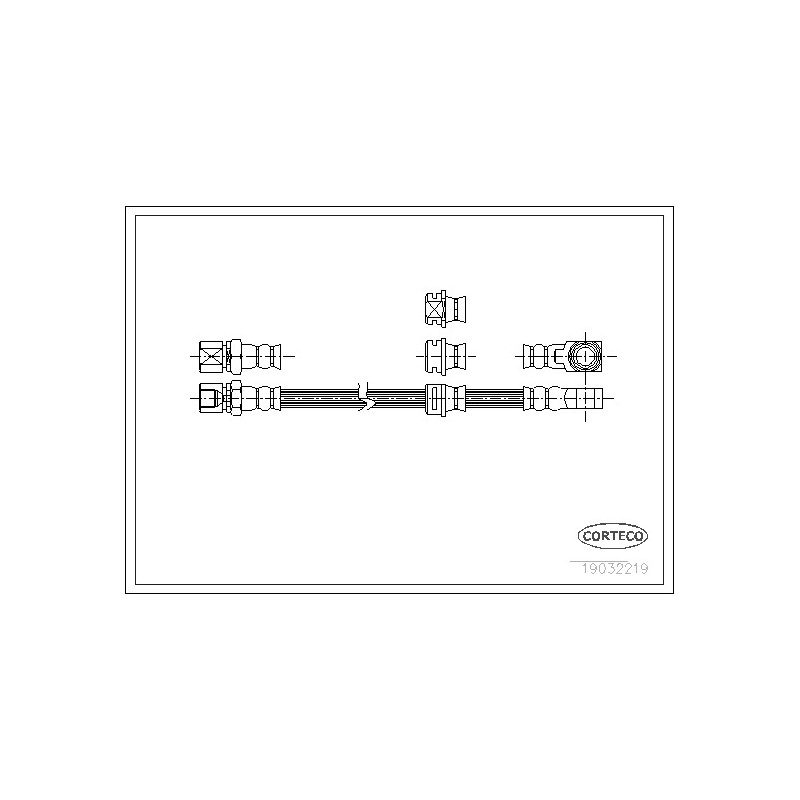 Stabdžių žarnelė  CORTECO 19032219
