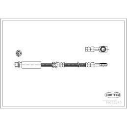 Stabdžių žarnelė  CORTECO 19032243