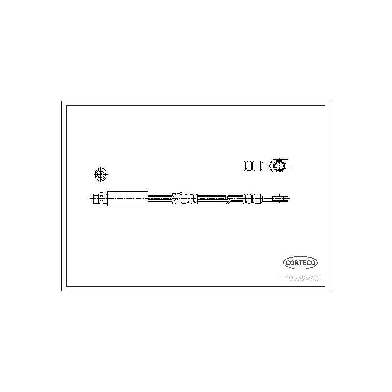 Stabdžių žarnelė  CORTECO 19032243