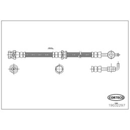 Stabdžių žarnelė  CORTECO 19032297